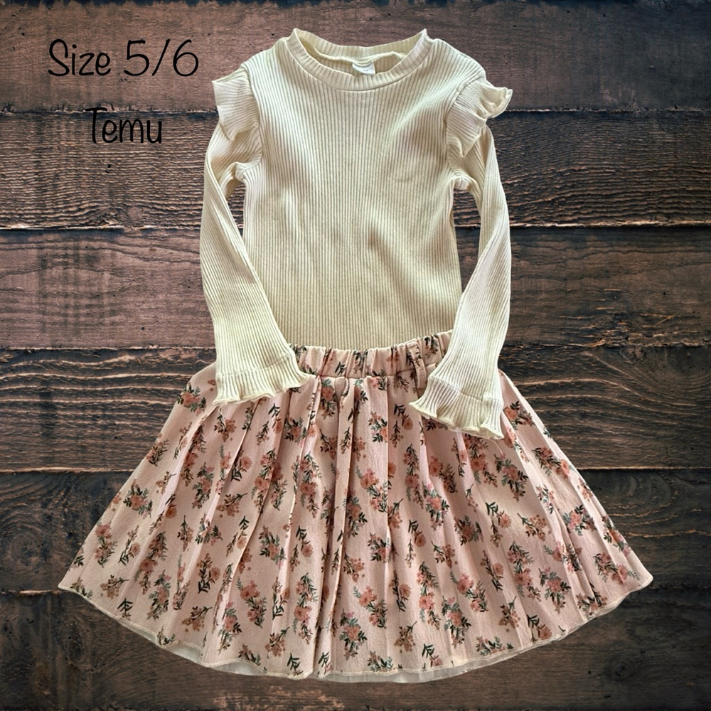 5/6 Temu Dress Set